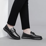 Man Shoes Genuine Leather  Moccasin Shoes  Loafer Shoes Men Male Casual Footwear MartLion   