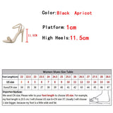 Liyke Open Toe Fetish High Heels Summer Party Wedding Banquet Stiletto Shoes Crystal Rhinestones Ankle Strap Sandals Women Mart Lion   