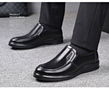 Genuine Leather Shoes Men's Slip-on Loafers Cow Leather Casual Flat  Footwear Black Brown Mart Lion   