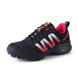 Men's Shoes Sneakers Breathable Outdoor Mesh Hiking Casual Light Sport Climbing Mart Lion K200black-red 7 