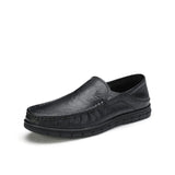 Loafers Men's Shoes Formal Design Luxury Casual Genuine Leather MartLion A912211470-Black 11 