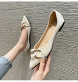 Flats for Women Single Shoes Office Lady Spring Summer Soft Boat MartLion   