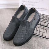 Mesh Breathable Slip-On Shoes Men's Sneakers Loafers Tennis Soft Lightweight Flats Summer Casual Mart Lion   