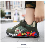 Shoes Children Camouflage Green Sneaker For Kid Walking PU Breathable MartLion   