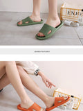 Non-Slip Slippers Men's Women Indoor Home Slides Bathroom Waterproof Shoes Soft Bottom Outer Wear Sandals Mart Lion   