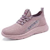 Women Sports Shoes Lightweight Mesh Sneakers Athletic Breathable Running Flying Weave Casual Sneakers MartLion pink 40 