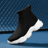 Kids Shoes Girls Sneakers Knit Luxury Designer High Top Casual Running Sports Tennis MartLion   