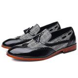 Men's Casual Shoes Stitching Hand-carved Breathable Tassels Loafers Moccasins Light Driving Flats Mart Lion   