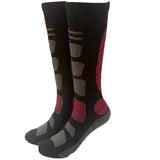 1 Pair Merino Wool Ski Sock Winter Thermal Sock Men's Women Sports Sock Thick Long Compression Warm Sock For Hiking Camping Sock MartLion rose gray M  (EU 35-39) 