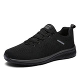 Light Men Sneakers Breathable Mesh Casual Shoes Men Summer Sport Shoes MartLion Black grey 46 