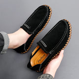 Leather Men Loafers Super Soft Casual Shoes For Men Slip On Male MartLion   