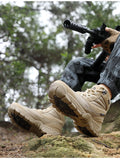 Men's Military Boot Combat Ankle Tactical Shoes Work Safety Motocycle Boots Outdoor Hiking Mart Lion   