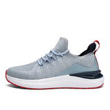 Lightweight Sneakers Men's Shoes Breathable Sports Women Outdoor Mesh Athletic Running Gym Trainers Couple Tennis MartLion White Blue 35 CN