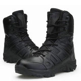 Men's Tactical Military Boots Winter Leather Waterproof Desert Combat Army Work Shoes MartLion Black 47 