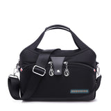 Women Shoulder Bag Oxford Handbag Purses Large Capacity Messenger Bag Single Shoulder Tote 10 Pockets Sac Mart Lion Black  
