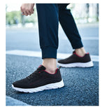 Men's Lace Up Knit Sneakers Casual Outdoor Athletic Running Walking Gym Sports Outdoor Male Women Breathable Shoes MartLion