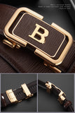  HCDW Belt Black Brown Automatic genuine leather work belt men's Luxury Brand designer golf trouser belt MartLion - Mart Lion