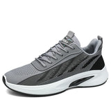 Summer Casual Running Shoes Men's Breathable Mesh Lightweight Ankle Classic Sneakers Non-slip MartLion GRAY 39 