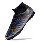 Football Shoes Men's Sneakers Spikes Lightweight Non Slip Wear Resistant Ankle protect Outdoor Training Soccer MartLion   