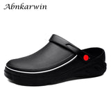 Men's Women Anti-Skid Chef Shoes Clogs Garden Nurse Medical Rubber Sandals Kitchen Working Cooking MartLion   