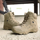 Winter Men's Military Boots Outdoor Leather Hiking Army Special Force Desert Tactical Combat Ankle Work Shoes Mart Lion   