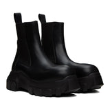 Thick-Soled Green Fur Elastic Men's Ankle Boots Men Shoes Runway Casual Party Shoes MartLion black 44 