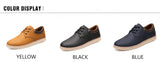 Men's Leather Casual Shoes Flat Trendy Sneaker Oxfords Zapatillas Mart Lion   