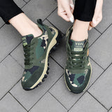 Hiking Shoes Woman Sneakers Men's Sports Unisex Canvas Camouflage Field Female Footwear Couples Running Walking Mart Lion   