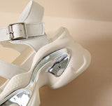 Thick Soles Roman Sandals Women Summer Outside Wear Hollowed Out Breathable Shoes Platform Mart Lion   