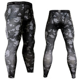 Men's Compression Leggings Sport Training Leggings Sportswear Tights Quick Dry Trousers Gym Pants Running Jogging Leggings MartLion Camo Black M(50-60kg) 