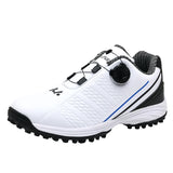 Waterproof Golf Shoes Men's Luxury Golf Sneakers Outdoor Comfortable Walking Anti Slip Walking MartLion BaiHei-1 6.5 