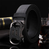 Belt Men's B Letter Automatic Buckle 3.5cm Wide Leather Casual Belt for jeans Ceinture Homme MartLion 17 110cm 