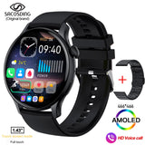 Bluetooth Call Women Smart Watch Full Touch Fitness IP68 Waterproof Men's Smartwatch Lady Clock + box For Android IOS MartLion SA-Alpha-1 S Black B CHINA 