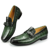 Men's Penny Slip-On Leather Lined Loafer Luxury Shoes Loafer Casual Alligator Printing Zapato Buckle Slip On MartLion   