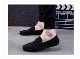 Suede Casual Shoes Men's Soft Sole Shoes Slip-On Loafers Moccasins Driving Mart Lion   