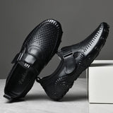 Genuine Leather Luxury Men's Octopus Casual Loafers Dress Formal Moccasins Footwear Driving Sandals Shoes MartLion   