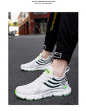 Men's Sneakers spring summer Mesh Breathable White Running Tennis Shoes Outdoor Sports Tenis Masculino Mart Lion   