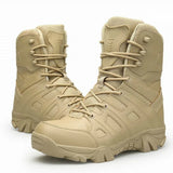 Men's Tactical Military Boots Winter Leather Waterproof Desert Combat Army Work Shoes MartLion Sand 47 