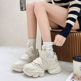 Women Chunky Shoes Thick Sole Designer Sneakers Ladies Sports Casual Athletic Female Footwear Height Increasing Mart Lion   