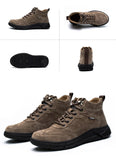  Outdoor Work Shoes Anti Smash Safety Boots Construction Work Steel Toe Cap Working Puncture-proof MartLion - Mart Lion