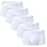 5Pcs/lot Men's Underwear Boxers Modal Boxers Boxer Homme Panties MartLion 445-white5PCS L 