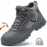 anti puncture work shoes men's waterproof safety with steel toe Breathable Work Anti smash Stab proof Safety sneakers MartLion   