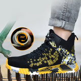 Men's Work Safety Boots Anti-smash Anti-puncture Work Sneakers High Top Safety Shoes Indestructible MartLion   
