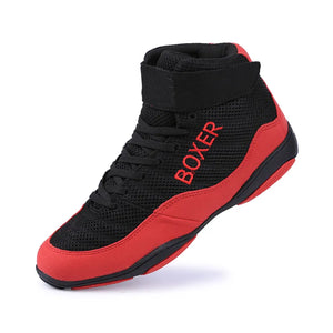 Boxing Shoes Men's High Ankle Boxing Sneakers Wrestling Anti Slip Sneakers MartLion   