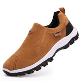 Dress Shoes  Loafers Sneakers Outdoors Breathable Flock Footwear Walking Men's Casual Shoes MartLion Brown 39 