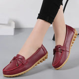 Woman Flats Shoes Ballet Flat Sneakers Genuine Leather Spring  Soft Moccasins Ladies Boat Ballerina Espadrilles Creepers MartLion   