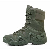 Army Fans Outdoor Men's Military Combat Tactical Desert Boots Field Hunting Hiking Climbing Training Non-slip Sports Shoes MartLion High Green 39 