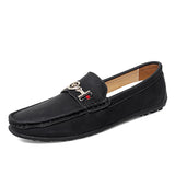 Classic Loafers Shoes Men's Flat Casual Leather Slip-on Driving Mocasines Hombre MartLion black 8917 38 CHINA