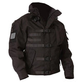 Military Tactical Jacket Men's Waterproof Wear-resistant Multi-pocket Bomber Jackets Outdoor Hiking Windproof Coat MartLion black S 