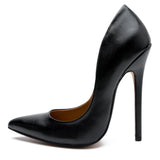 High Heels Shoes Women Pumps Large White Stiletto Heel Patent Leather Office Wedding Shoes Hey